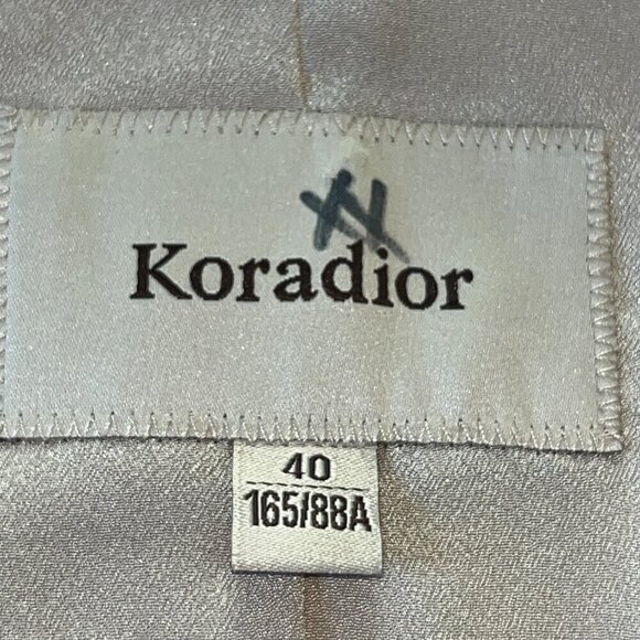 KORADIOR CLASSIC BEIGE DOUBLE BREASTED BELTED TRENCH COAT WOMEN'S EU 40 = US 10 - Picture 12 of 13
